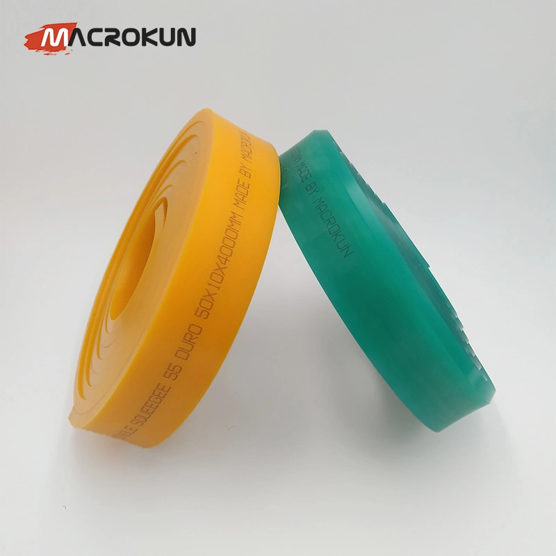 PU300 50*9mm Polyurethane Screen Printing Rubber Squeegee