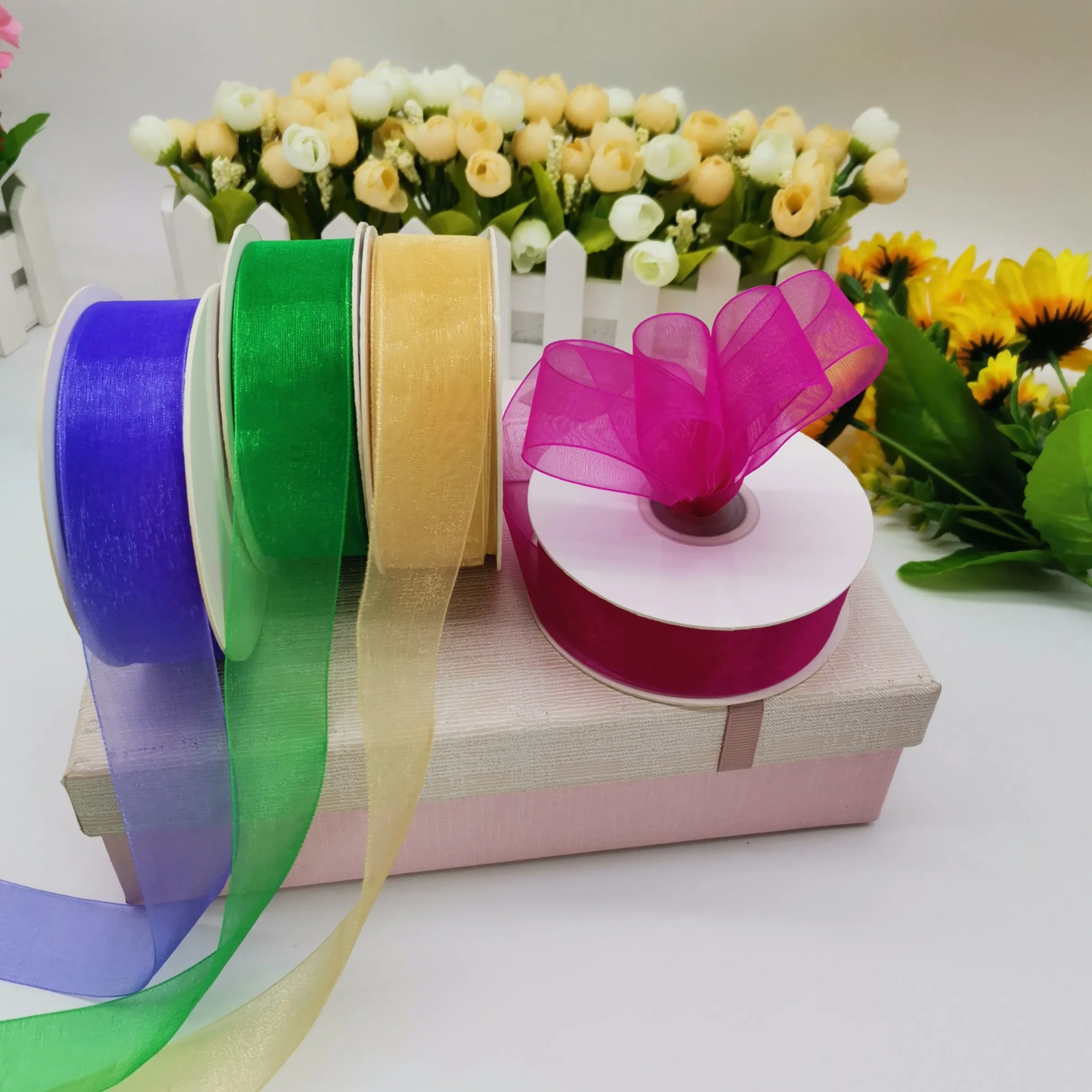 Nylon Sheer Ribbon for Wrapping/Christmas/Decoration/Accessories