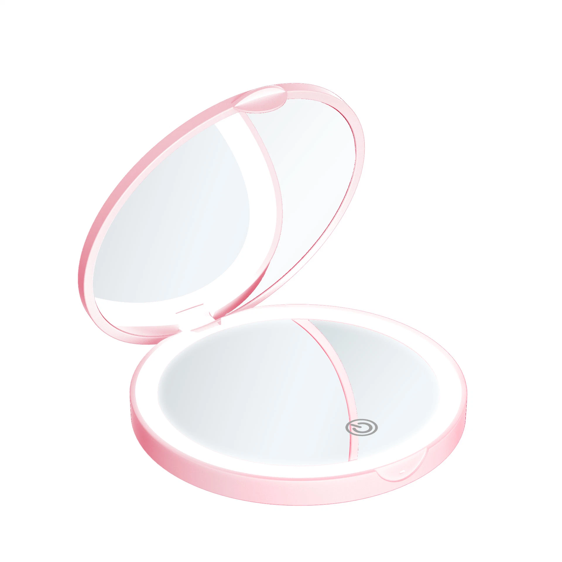 Pocket Compact Makeup Mirror Led Rechargeable Mini Travel Magnifying Portable Cosmetic Purse Mirror