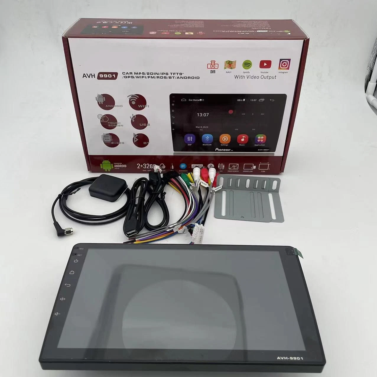 Универсальный проигрыватель DVD-дисков Ui4 TN с экраном 7 дюймов для Android FM/GPS Видео автомобиля