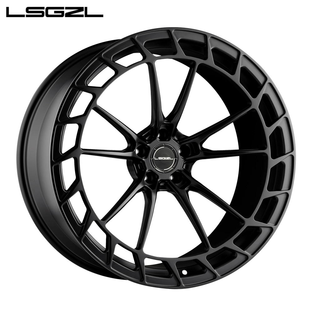 عجلات سوداء غير لامعة من طراز Lsgzl Monoblock لعجلات Mercedes