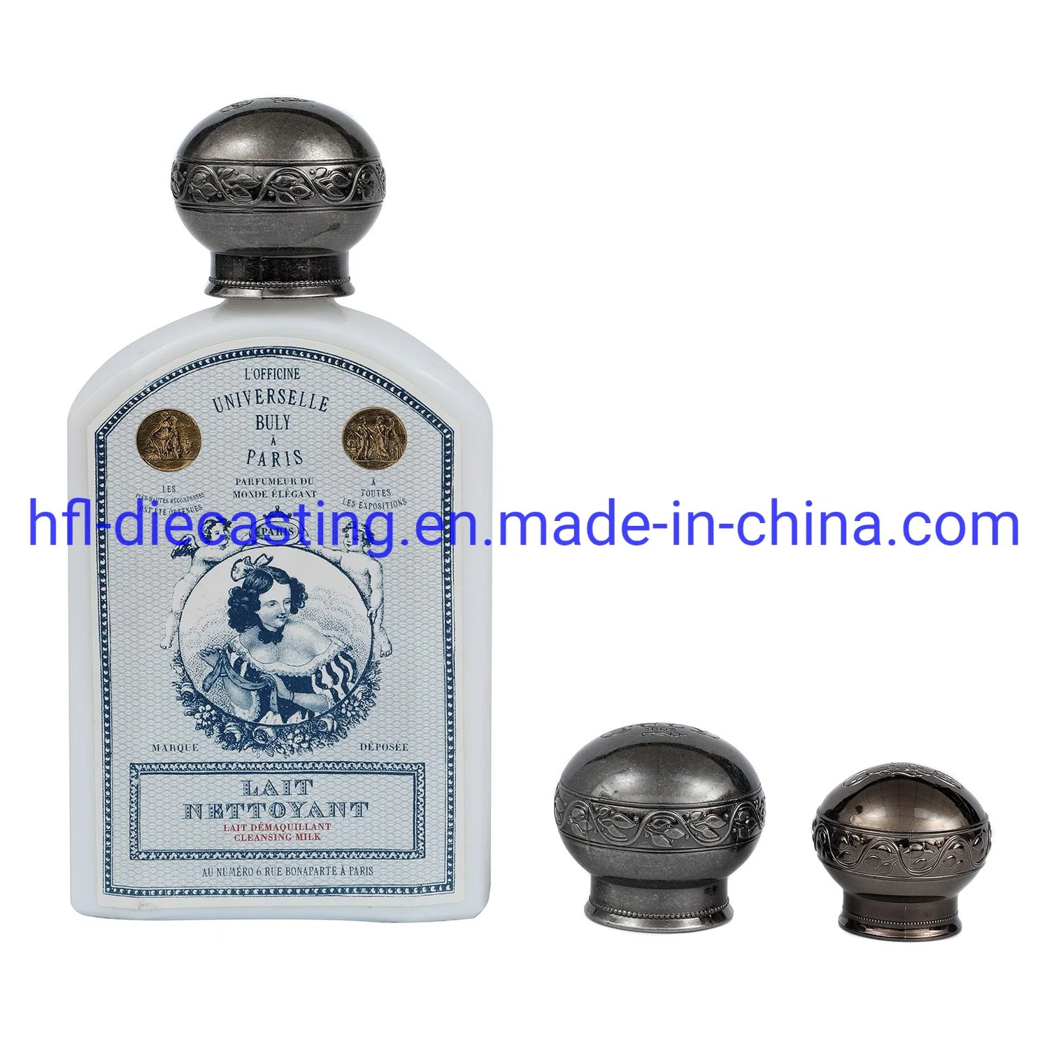 Customized Zinc Alloy Die Casting Perfume Caps in China