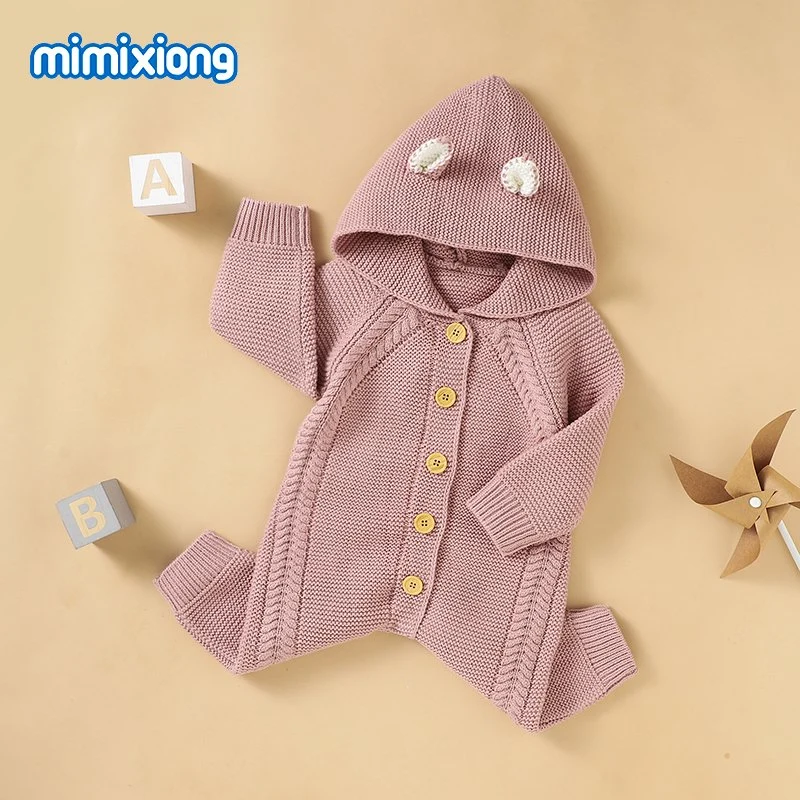 Fast Shipping Knitted Newborn Baby Rompers Clothing Wear Babies Clothes Products