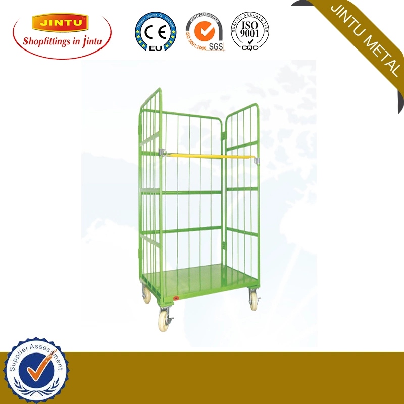 Wire Mesh Warehouse Roll Cage Trolley Roll Container