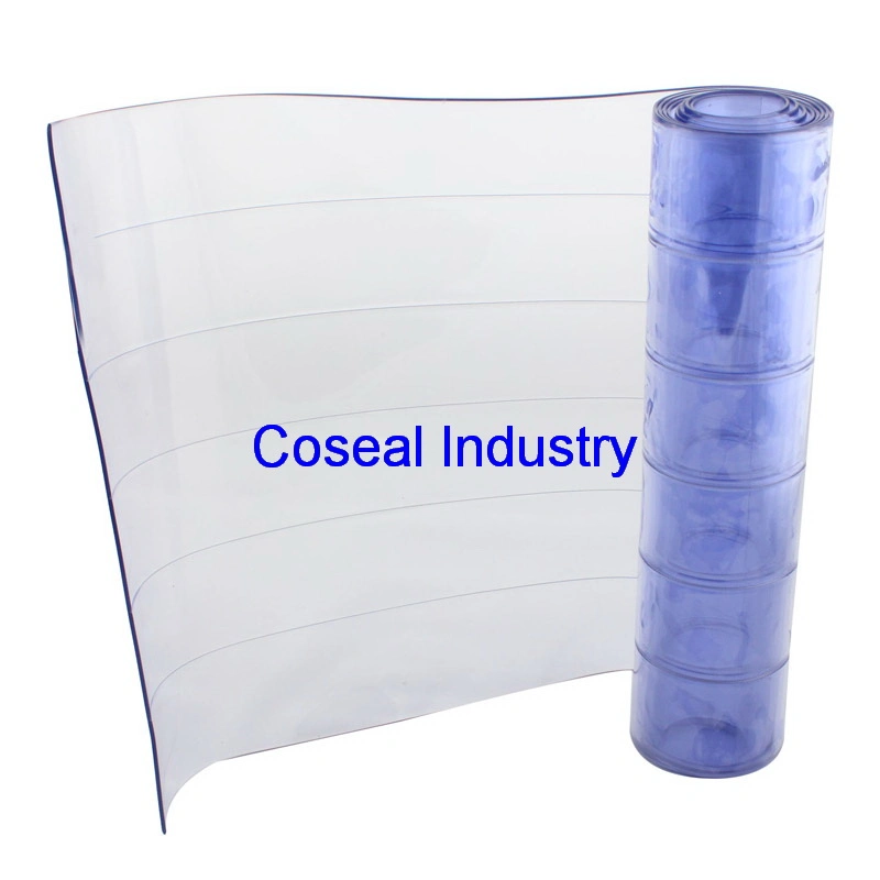 Transparent Clear Blue Flexible Standard Industrial PVC Strip Door Curtain