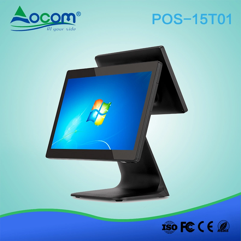 Windows/Android todo en uno de 15,6 pulgadas con pantalla táctil del sistema POS Terminal POS