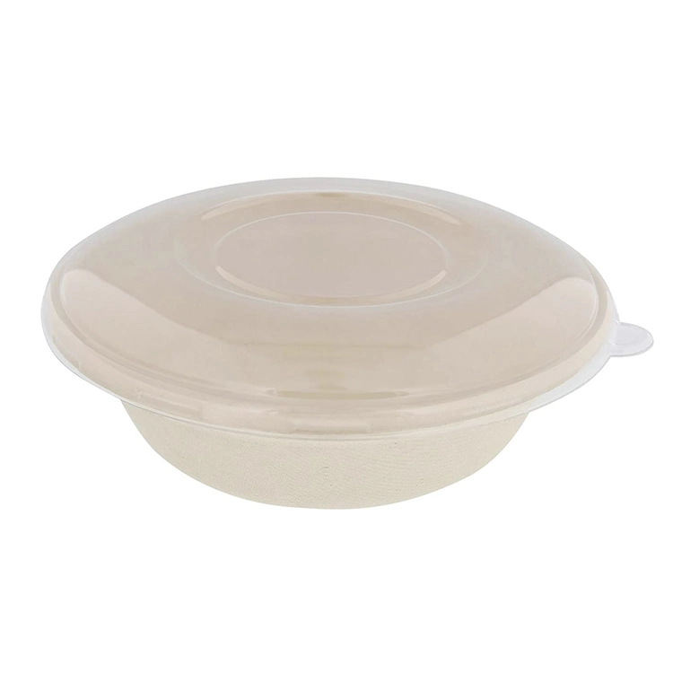 Eco Biodegradable 500 Ml Disposable Salad Bowls Sets Bamboo Tableware