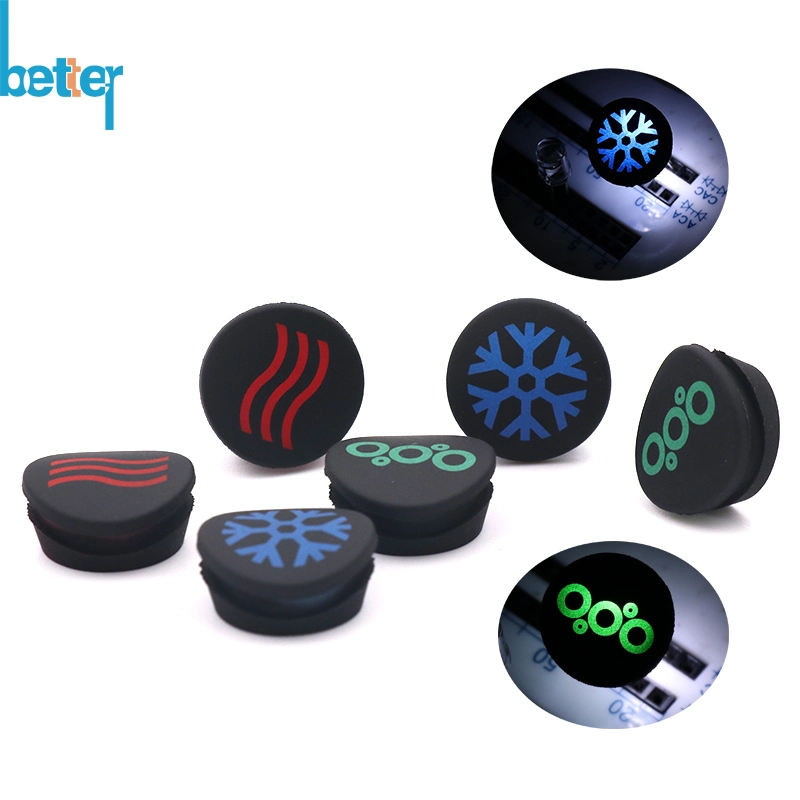 Clavier de commande à distance en caoutchouc silicone personnalisé avec bouton de commutation