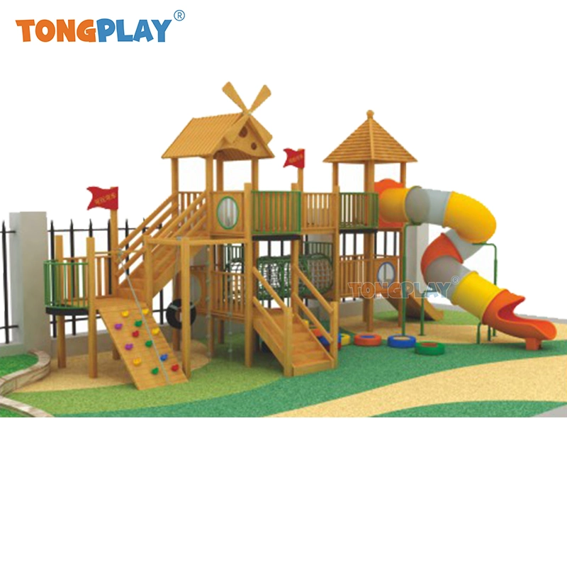 Jogo de jogo de Casa de jogo de Madeira Indoor Playing House Kids Set Game Playground sets Loft