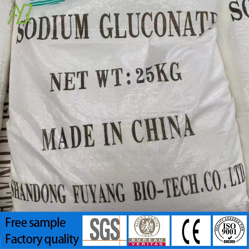 China Fabricante de fábrica de gluconato de sódio/gluconato de sódio diluído sal de sódio N° CAS 527-07-1 para o aditivo alimentar