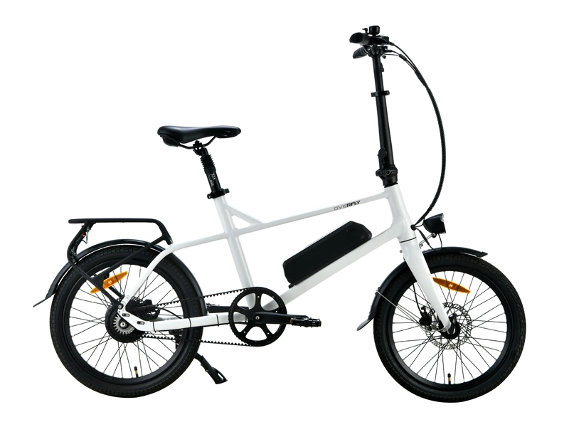 Vélo électrique à entraînement par courroie en carbone de 20'' avec moteur INTERMÉDIAIRE 350 W.