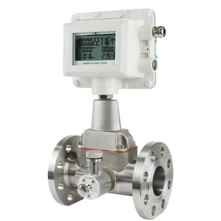 Best Price GPRS RS485 Industrial Compressed Air Natual Gas Turbine Flow Meter