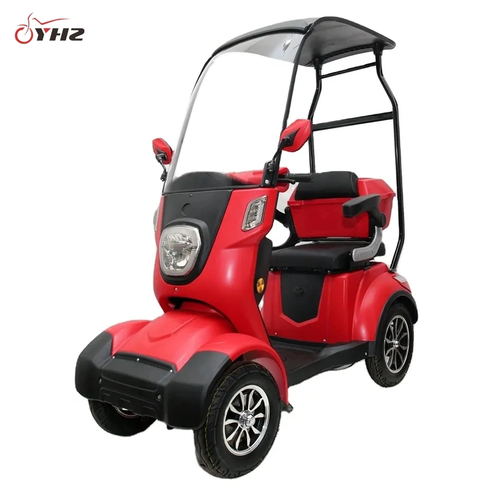 4-Wheel Electric Mobility Scooter Speed 25km/H with Roof and Trunk for Adult