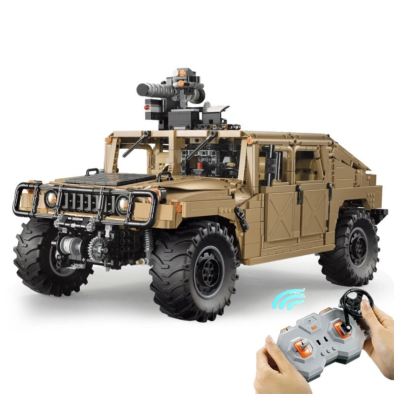 Crianças Kid Building Block Tijolos Intelligence Coletor Montado Rádio off-road Elétrico de Controle Remoto R/C RC Car modelo de veículo brinquedo Atacado