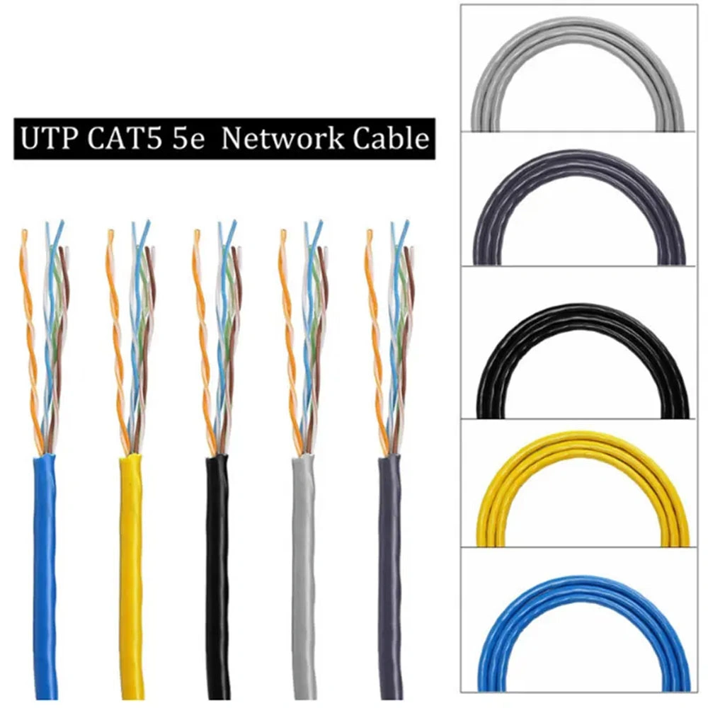 كبلات كمبيوتر Kolorapus كبل شبكة LAN من الفئة 5 UTP Cat5e