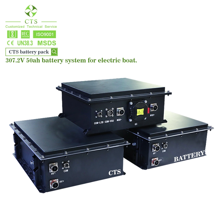 CTS OEM China fábrica 76,8 V 50ah Série de suporte de íons de lítio Baterias para embarcações de passeio elétricas