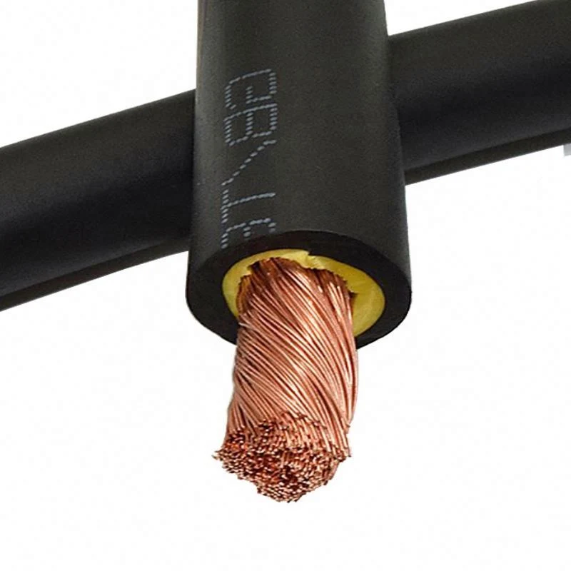 Súper flexible Cobre alambre Cable de soldadura con cubierta de goma (10 mm 16 mm 25 mm 35 mm 50 mm 70 mm 95 mm 120 mm 150 mm 185 mm 240 mm)