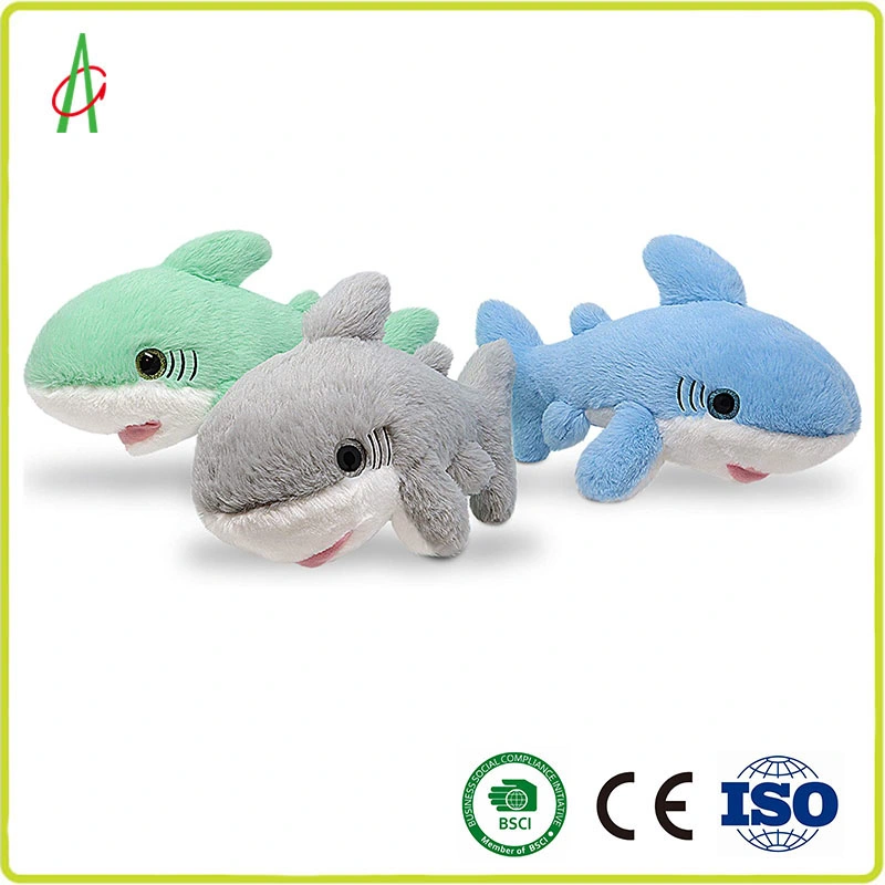 3 Colors Soft Baby Kids Children Plush Animal Occean Sea Stuffed Animal Shark Toy