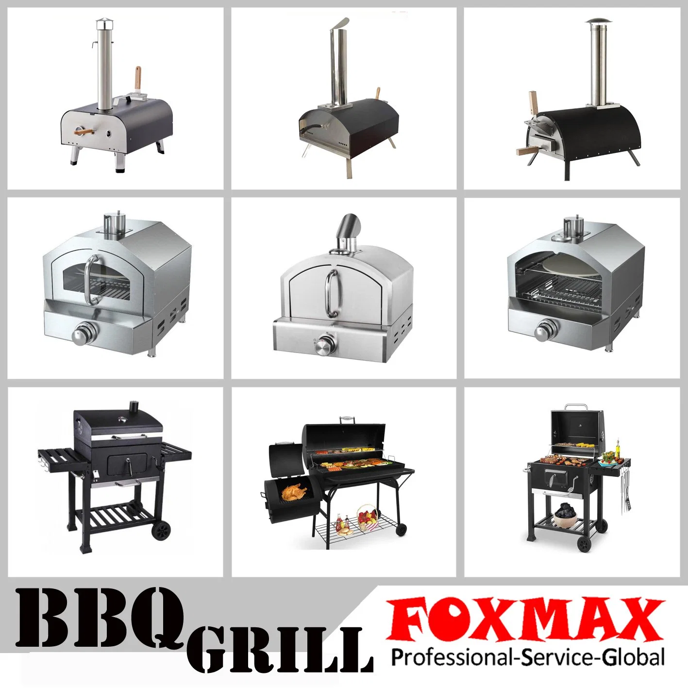 Hot Sales BBQ Pizza Oven Pellet Ovens with Temperature Display for Kitchen Backyard Party (FX-BQ03)