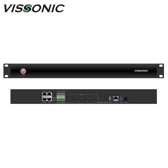 Vissonic Professional AV de la Conferencia de seguimiento automático de la cámara y grabadora de soporte para procesadores en vivo 3 entradas HDMI con 1 TB de disco duro sistema de conferencia