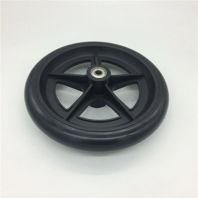 Jq Caster Wheelchair Accessories 8 Inch Plastic TPR Wheel with Ball Bearing