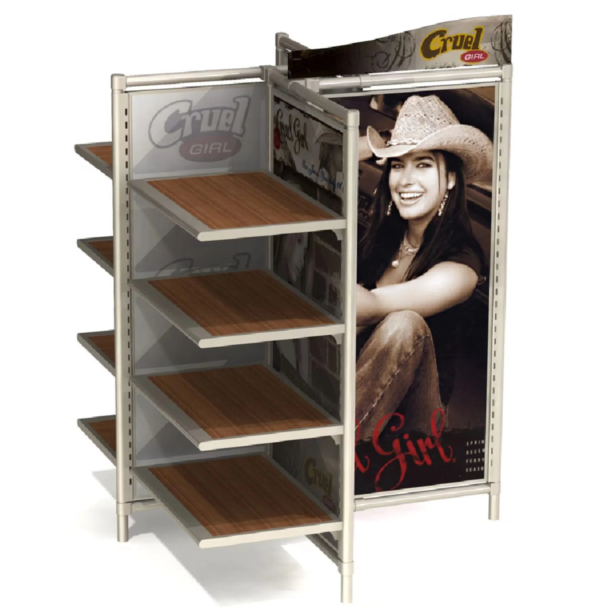 Personalisierter Theke Hook MDF Kleidung Shop Design Unterwäsche Display Rack