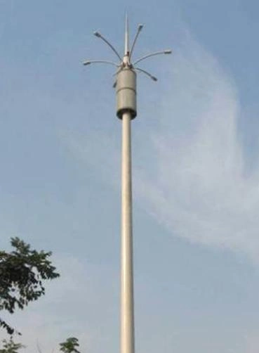 Hot DIP Galvanized Steel Mobile Monopole Antenna Tower