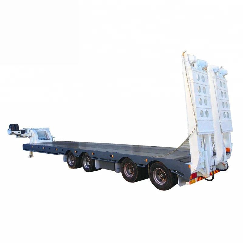 4 Axles Low Bed Deck Wide 3-3.5m Gooseneck Semi Trailer