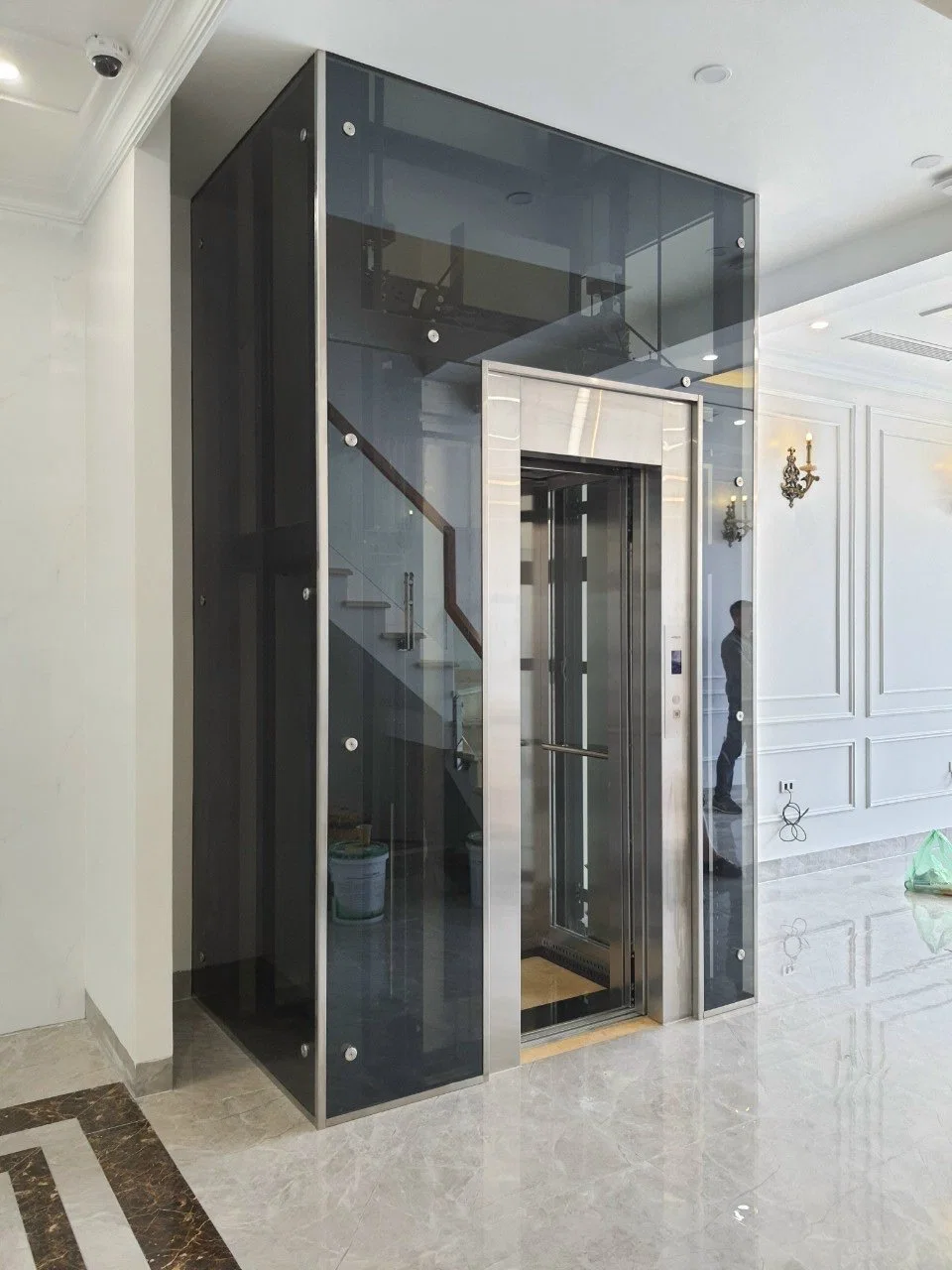 Stainless Steel Electric Elevator Villa Lifting System