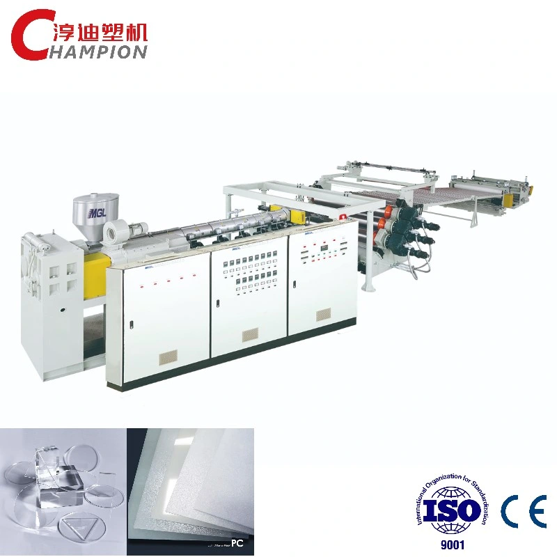 High Quality PC/PMMA/GPPS/MS/PS/PP Transparent Sheet/Film Single-Screw Extrusion Machine/Plastic Extruder Machinery