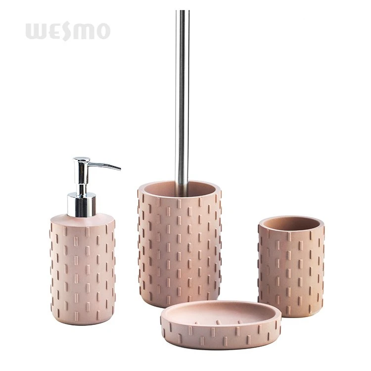 Set de baño de poliresina de estilo moderno