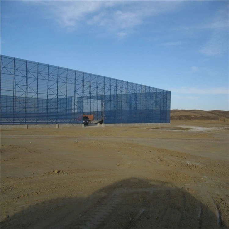 Single Peak Windbreak Net Fencing/Dust Suppression Wall/Perforated Wind Fence Made From Galvanised Steel Panel