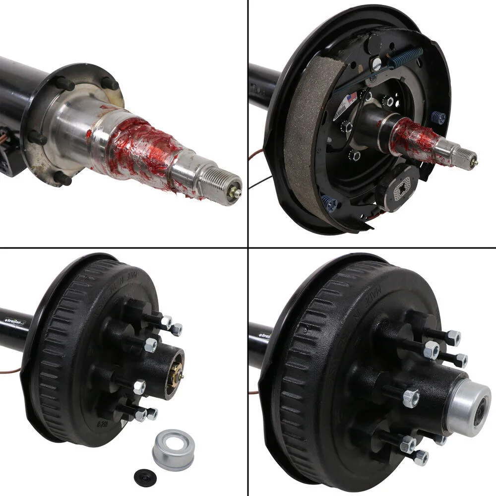 Dexter Trailer Axle with Electric Brakes - E-Z Lube - 8 on 6-1/2 Bolt Pattern - 95" - 7,000 lbs