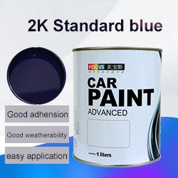 Alta aplicación Alta concentración Acrílico Auto Paint Mayoreo Spray Alto Chroma Car Paint Glinter HS 2K Topcoat Standard Blue G208