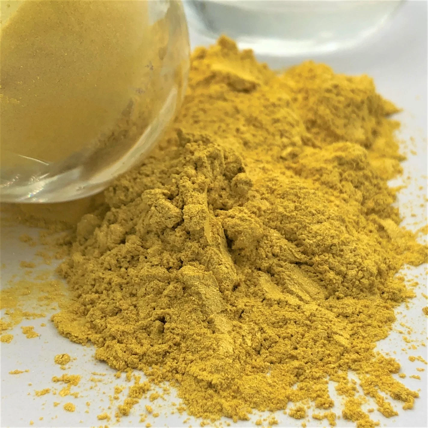 Le Mica Magic Mica en poudre en plastique jaune pigments perlés Revêtement P421