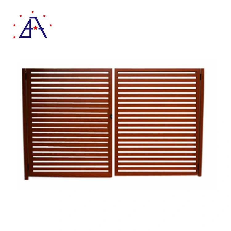 High quality/High cost performance  Outdoor Decorative Surface Wood Grain Privacy Safety Security Garden Farm Metal Aluminum Fence Panel Post