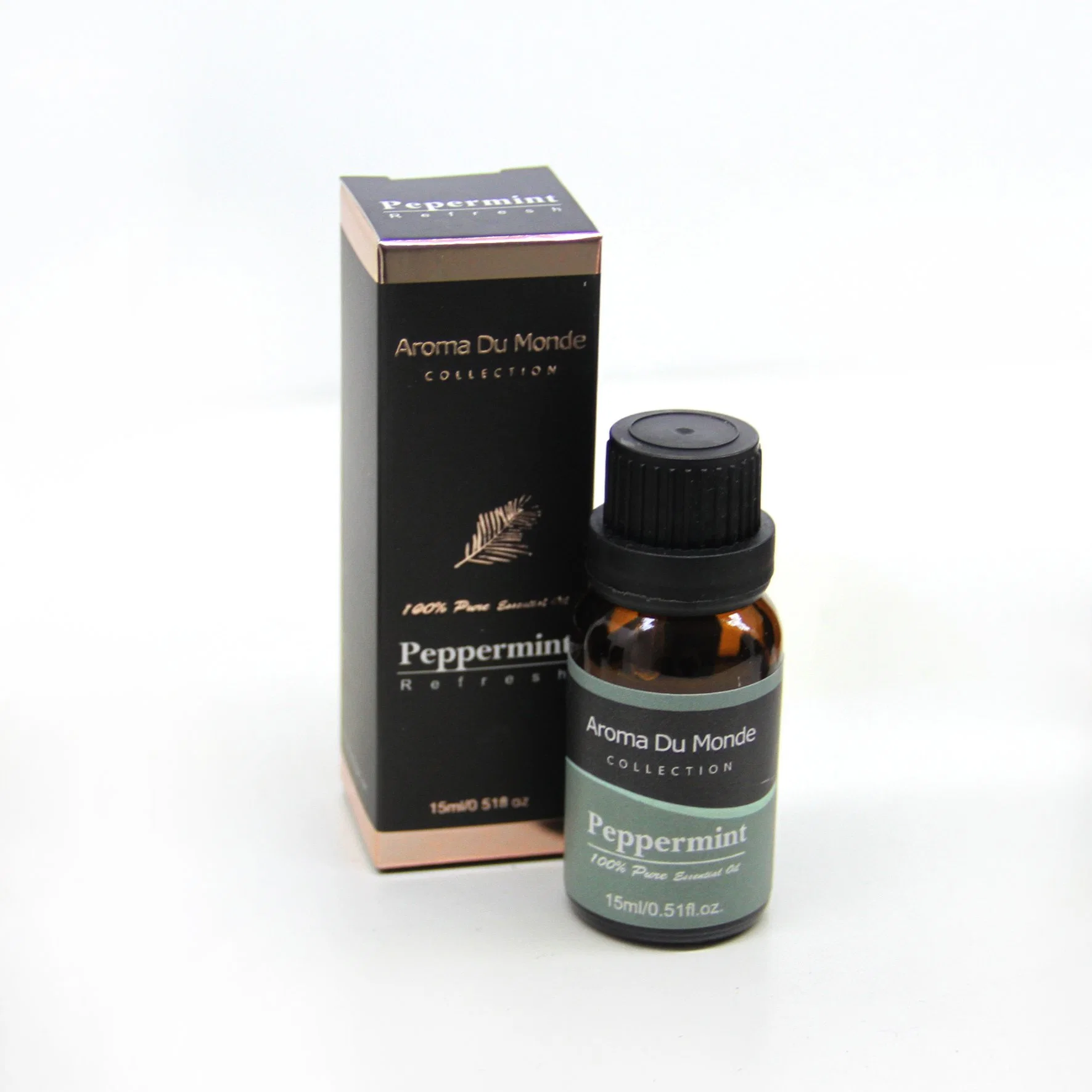 High quality/High cost performance  15ml Amber Glass Pure Peppermint Scents Essential Oil