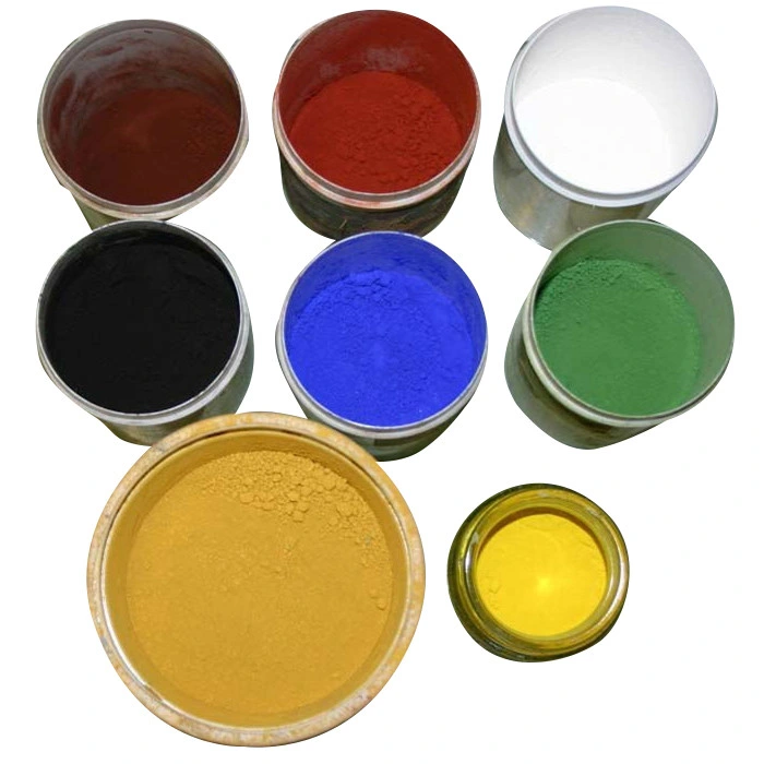 Pigment d'usine oxyde de fer jaune 313 ou oxyde de fer rouge 130 pour le béton de finisseur Brick