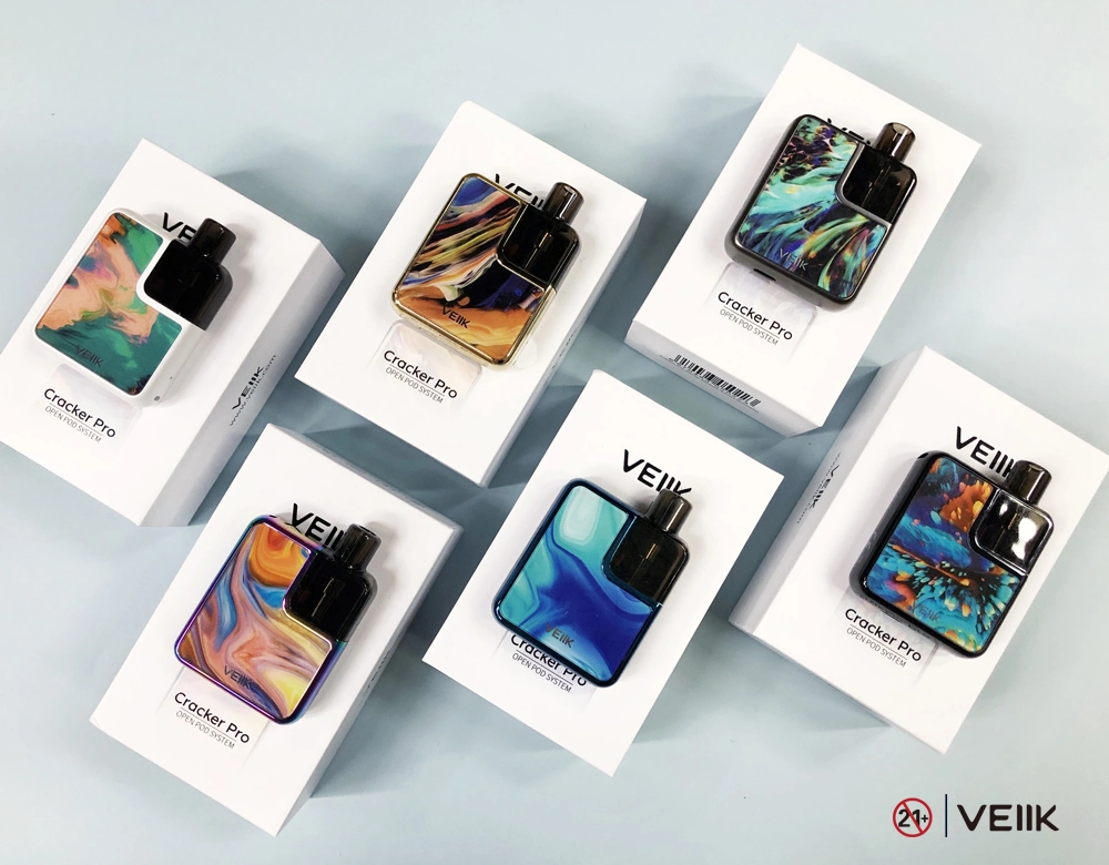 Pequeña marca Vape Pod Veiik Cracker PRO 500mAh Batería recargable de diseño del sistema Keyless Pod Vapor