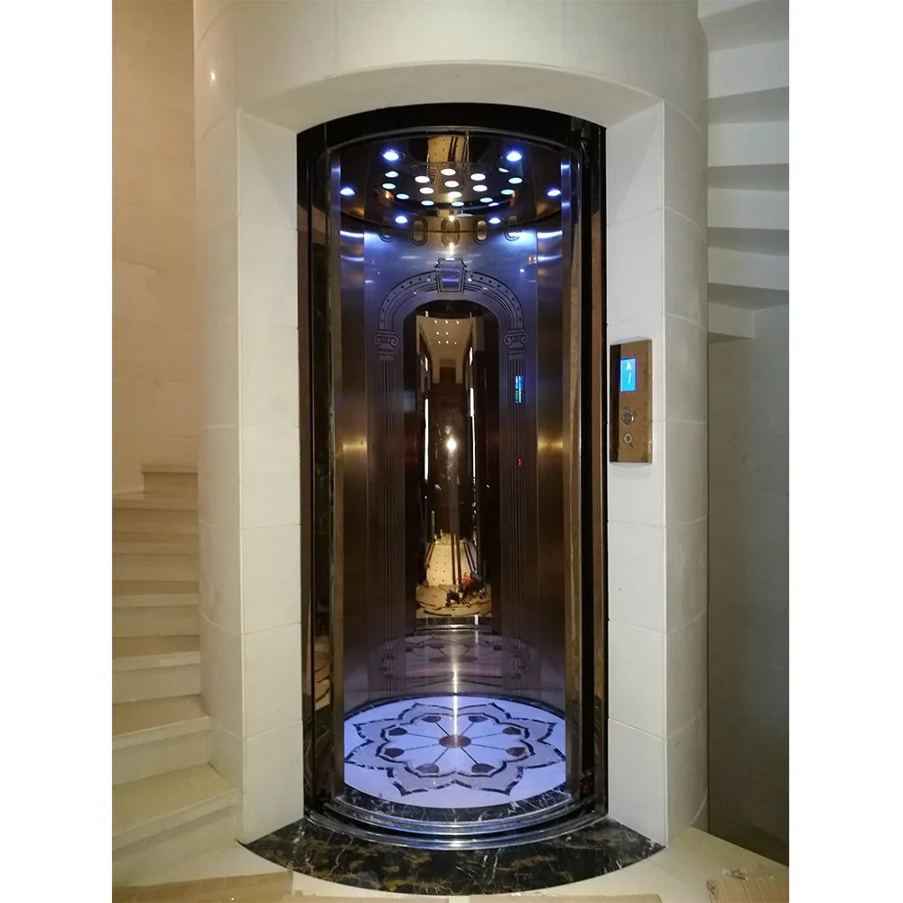 Cheap Price Villa Used Circular Traction Elevator Elevator