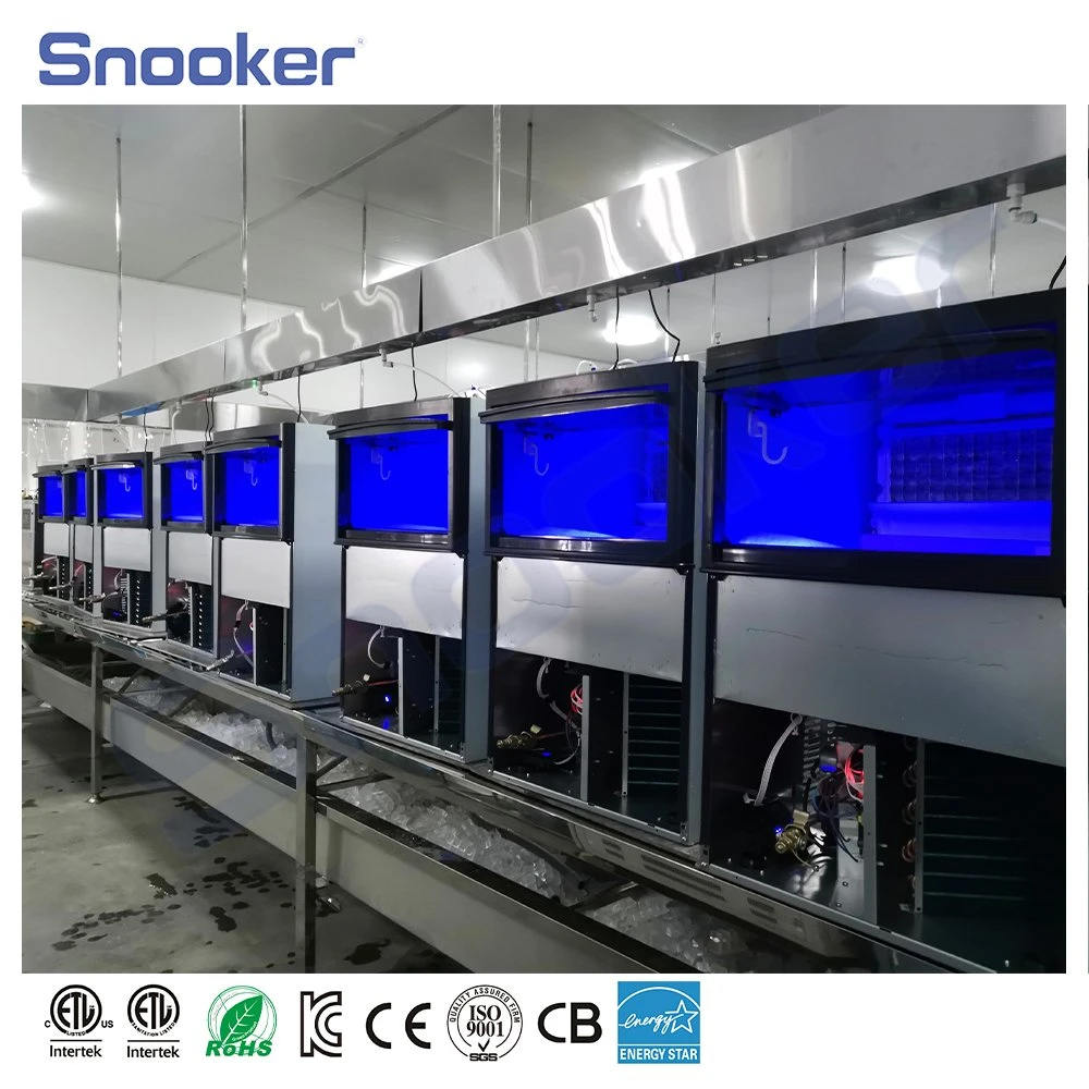 36~1000kg/24h Snooker 304 Stainless Steel Commercial Ice Maker Ice Machine