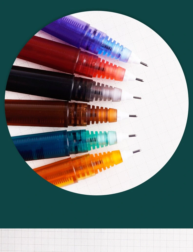 Snowhite Wholesale/Supplier Stationery Disposable Liquid Ink Pen Rollerball Pens Vintage Color, Vintage Brown