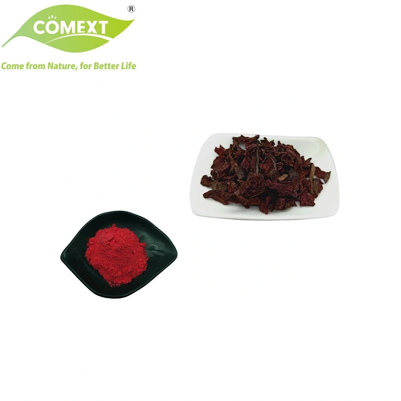 Comext Bulk Supply Hochwertige 25% Betaine Rüben Wurzel Extrakt Rotes Pulver für Lebensmittelzusatzstoff