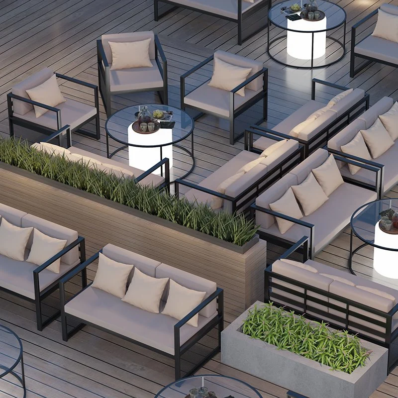 Balcony Outdoor Sofa Furniture Modern Durable Aluminium Garden Sets