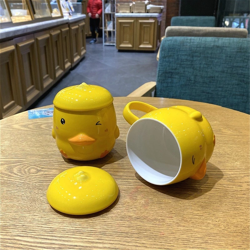 High quality/High cost performance Cheapanimal Quirky Trendy Decorative Gifts for Kids Yellow Duck Mug