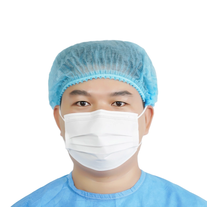 White Color Flat Earloop Medical and Surgical Face Mask Bfe 95% 98%