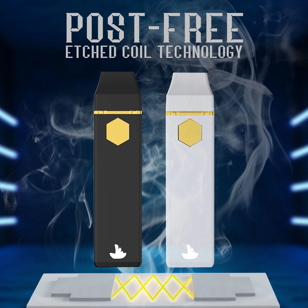 1 мл / 2 мл травленная катушка нагрева Vape Pod Китай оптом Custom Испаритель 300 мА/ч аккумулятор USB C Заправка толстого масла Best Rosin Одноразовый стилус Vape