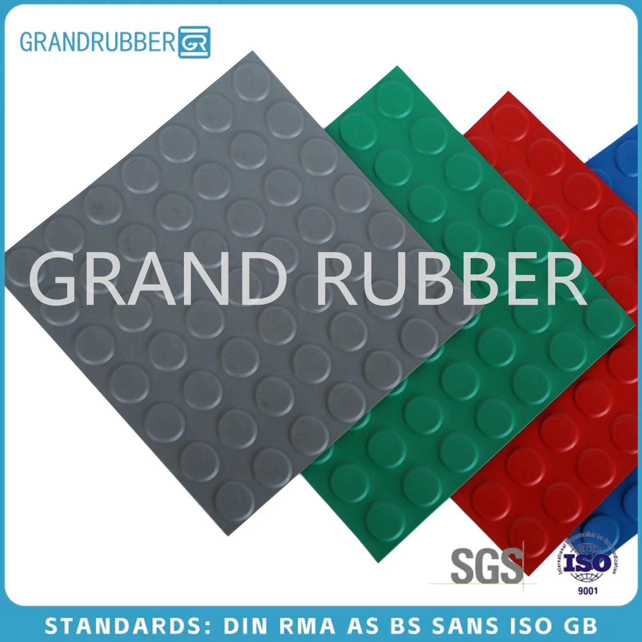 OEM Allowed Natural Rubber Sheet SBR NBR Cr EPDM Silicone FKM Rubber Flooring Mat Sheet