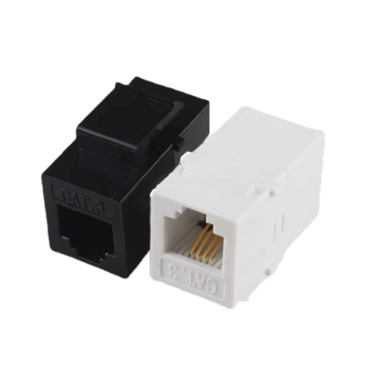 Cat3 Phone Jack 180 Degree Rj11 Keystone Jack Straight Coupler