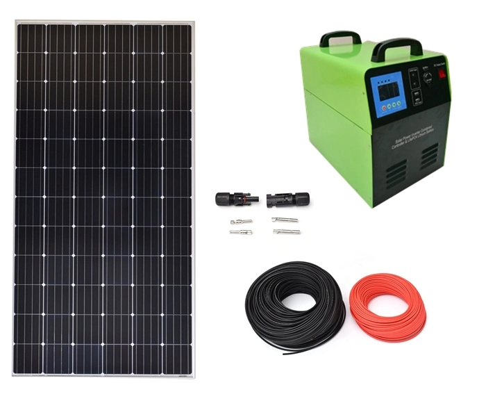 500W off Grid todos multifuncional projetado Mala Mini Portable a energia solar para o sistema de iluminação doméstica